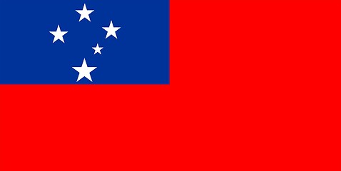 Image showing Samoa Flag