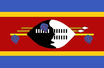 Image showing Swaziland Flag