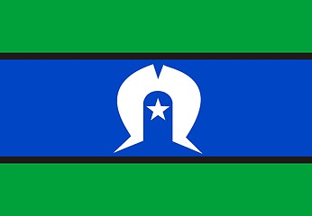 Image showing Flag Of Torres Strait Islander