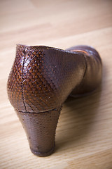 Image showing old fashioned brown shoe