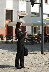 Image showing Businesswoman in the city