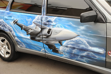 Image showing Car grafiti