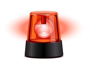 Image showing Red flashing light