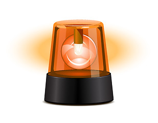 Image showing Orange flashing light