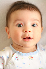 Image showing surprised baby