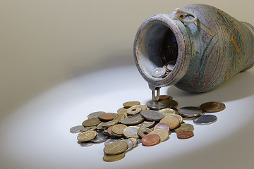 Image showing coins from pitcher