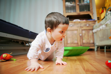 Image showing adorable infant, soft focus