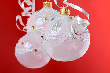 Image showing christmas baubles