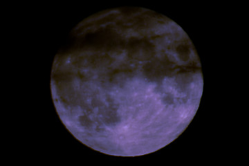 Image showing blue full moon