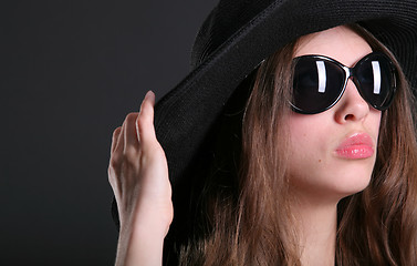 Image showing black sunglasses