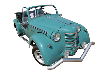 Image showing Vintage Green Car