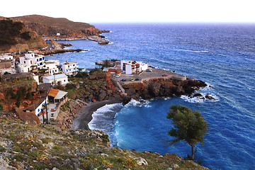 Image showing Chora Sfakion from the west horizontal