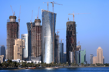 Image showing Doha construction boom