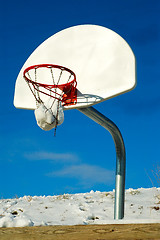 Image showing Winter Basketball Game