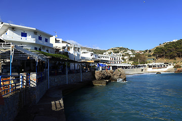 Image showing Chora Sfakion seafront in Crete Greece