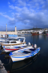 Image showing View of Rethymnon harbour Crete