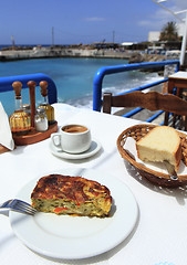 Image showing Boureki at a Cretan taverna