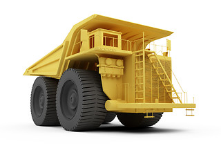 Image showing Isolated big dump truck