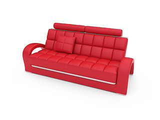 Image showing Sofa over white