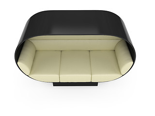 Image showing Sofa over white