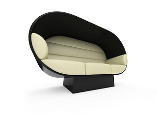 Image showing Sofa over white