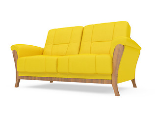 Image showing Sofa over white