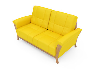 Image showing Sofa over white