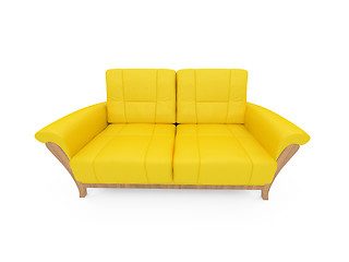 Image showing Sofa over white