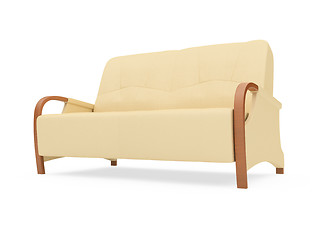 Image showing Sofa over white