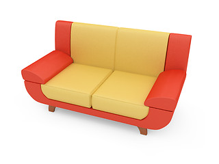 Image showing Sofa over white