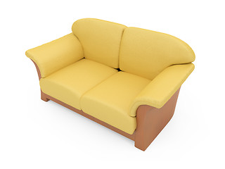 Image showing Sofa over white