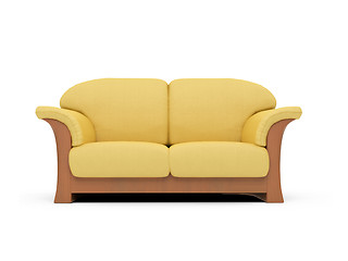 Image showing Sofa over white