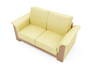 Image showing Sofa over white