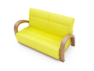 Image showing Sofa over white