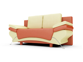 Image showing Sofa over white