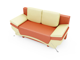 Image showing Sofa over white