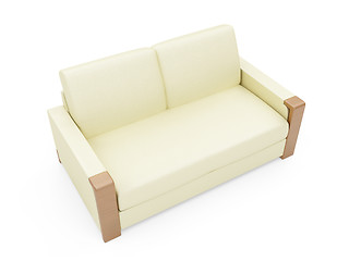 Image showing Sofa over white