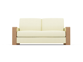 Image showing Sofa over white