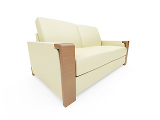 Image showing Sofa over white