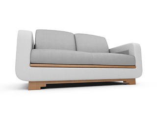 Image showing Sofa over white