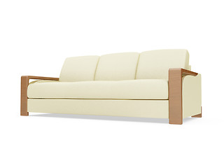 Image showing Couch over white