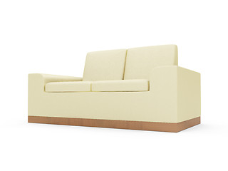 Image showing Couch over white