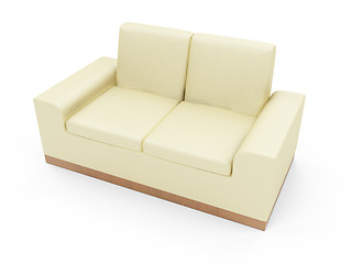 Image showing Couch over white