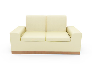 Image showing Couch over white