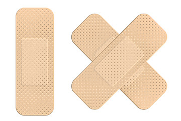 Image showing First aid plasters