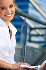 Image showing woman with laptop