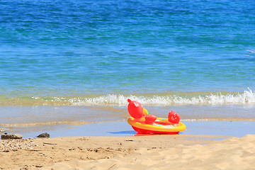 Image showing child's beach toys