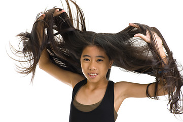 Image showing flying hair