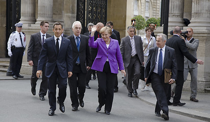 Image showing Sarkozy and Merkel