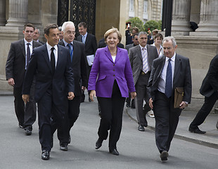 Image showing Sarkozy and Merkel